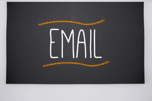 Email escrito em quadro grande — Fotografia de Stock