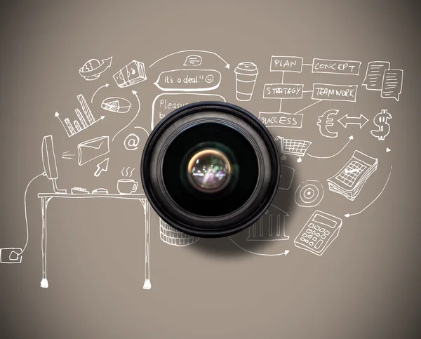 Obiettivo della fotocamera — Foto Stock