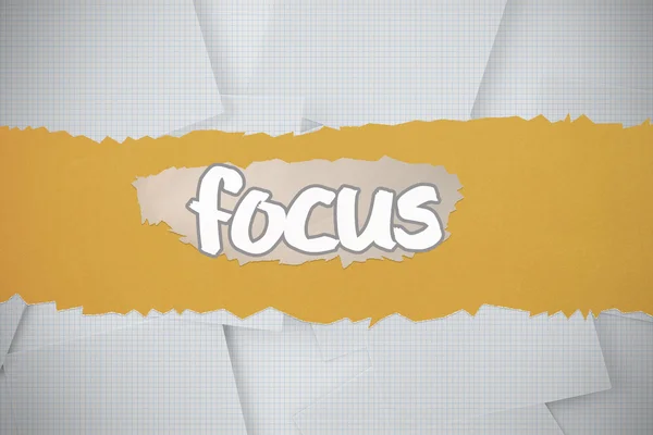 Focus tegen digitaal gegenereerde raster papier bezaaid — Stockfoto