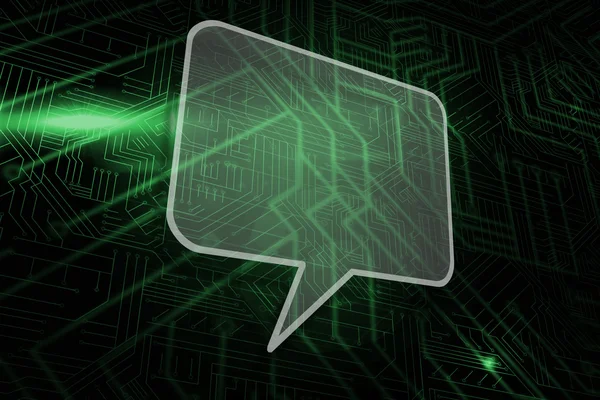 Composite image of speech bubble — Stock Photo, Image