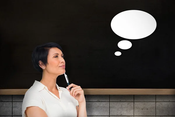 Thoughtful businesswoman — Stock Photo, Image