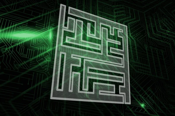 Composite image of maze — Stock Photo, Image