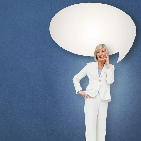 Pensando mujer de negocios — Foto de Stock