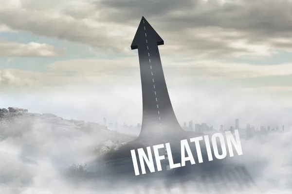Inflation gegen Straße — Φωτογραφία Αρχείου
