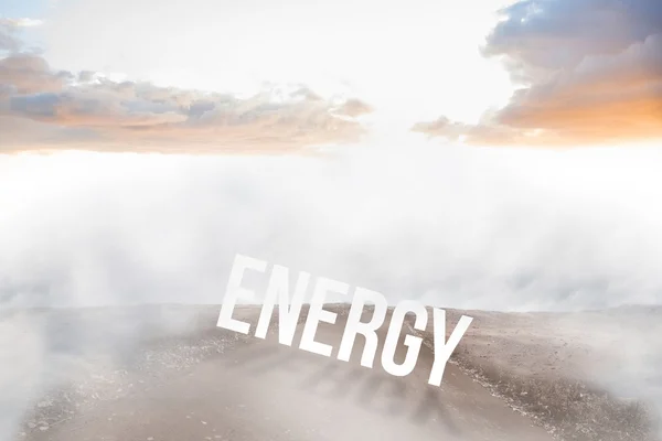 Energia contra a estrada — Fotografia de Stock