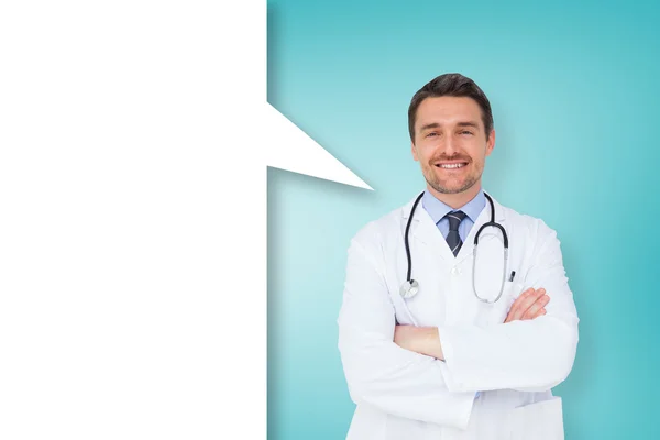 Doctor with arms crossed — Stock Photo, Image