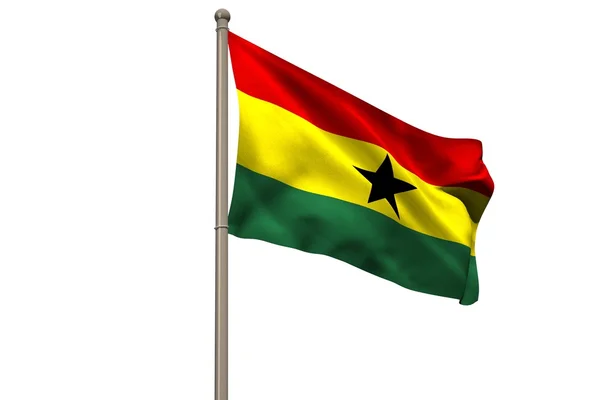 Государственный флаг Ганы — стоковое фото