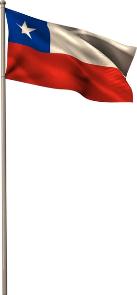 Chile národní vlajka — Stock fotografie