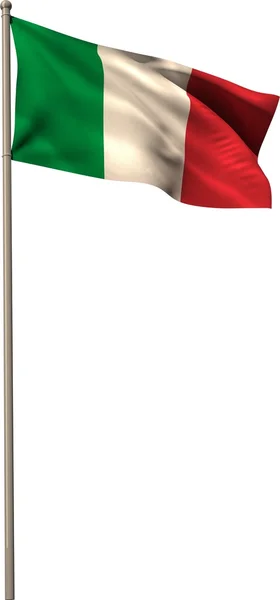 Italien nationella flagga — Stockfoto