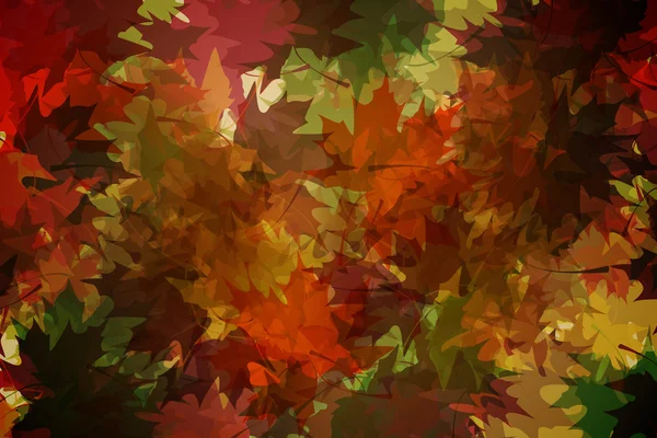 Herbstliches Blattmuster in warmen Tönen — Stockfoto