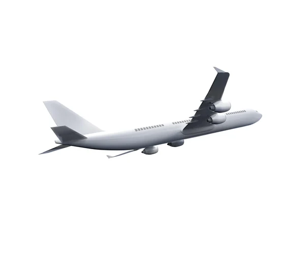 Avião gráfico branco — Fotografia de Stock