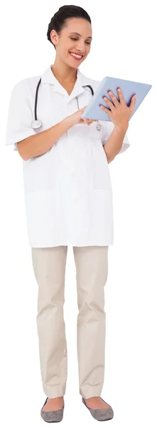 Nurse using tablet pc — Stock Photo, Image