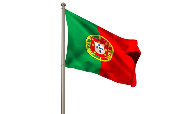 Національний прапор Португалії — стокове фото