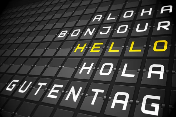 Hello in languages — Stock Photo, Image