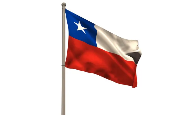 Chile national flag — Stock Photo, Image