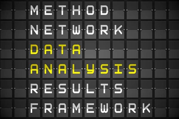 Data analys slagord — Stockfoto