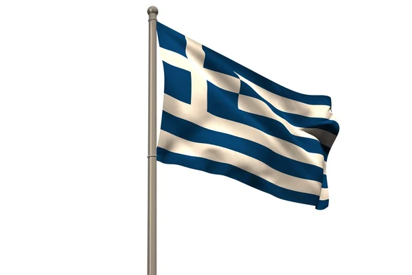 Greece national flag — Stock Photo, Image