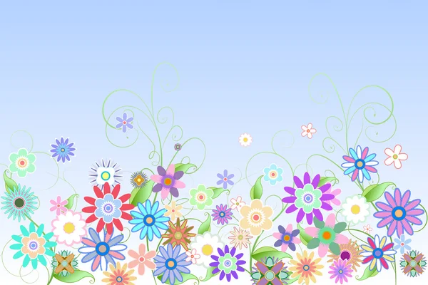 Girly floreale disegno sfondo — Foto Stock