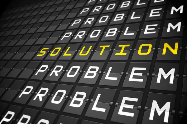 Problems and solution — Stock Photo, Image