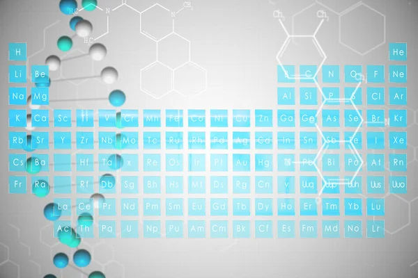 Okresowe tablet z nici dna — Zdjęcie stockowe