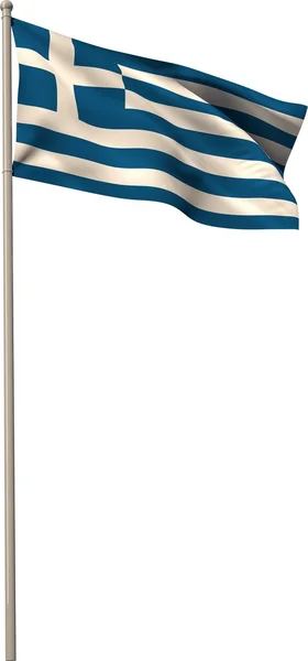 Řecké státní vlajka — Stock fotografie