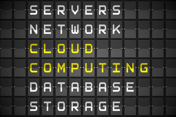 Cloud computing mots à la mode — Photo