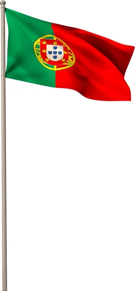 Portugal flagga — Stockfoto