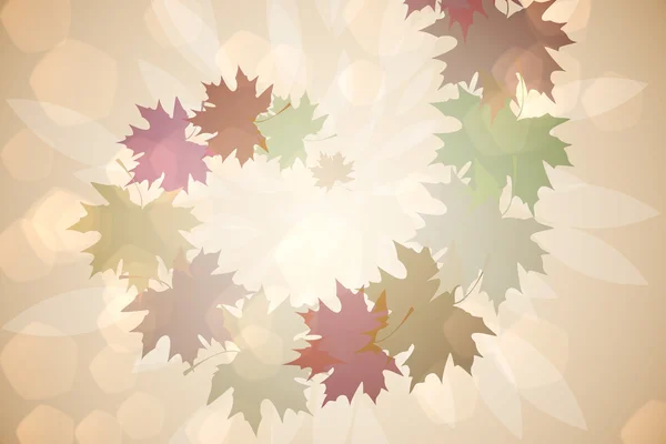 Autumnal leaf pattern in warm tones — Stock Photo, Image