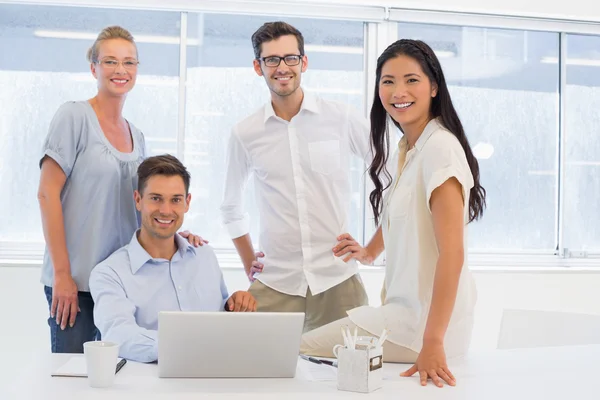 Business team at desk — Stock Photo, Image