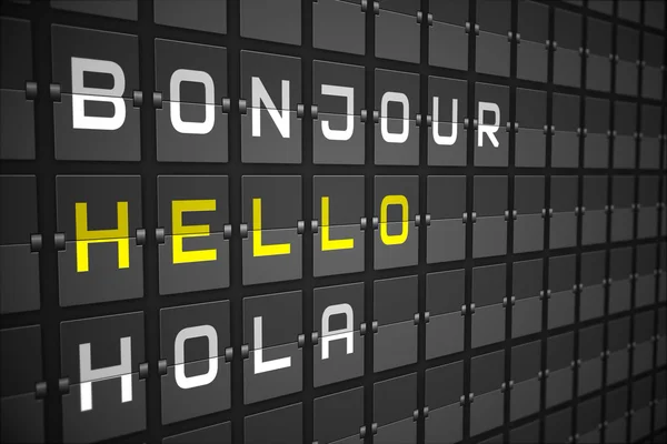 Hello in languages — Stock fotografie