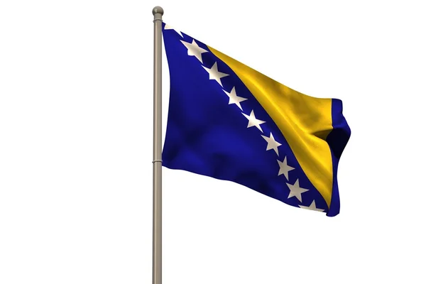 Bandera nacional de Bosnia y Herzegovina — Foto de Stock