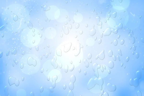 Padrão de gota de água azul com círculos — Fotografia de Stock