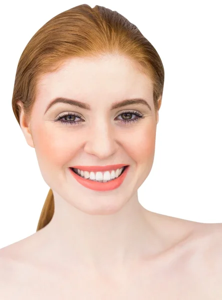 Beautiful redhead smiling at camera — Stock Photo, Image