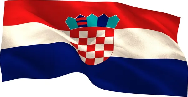 Croatia national flag — Stock Photo, Image