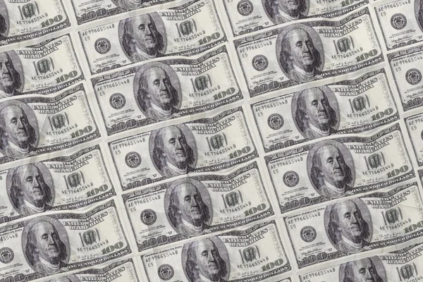Folha de notas de dólar — Fotografia de Stock