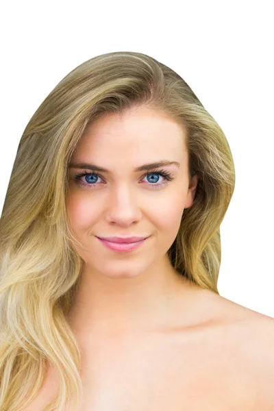 Smiling blonde natural beauty — Stock Photo, Image