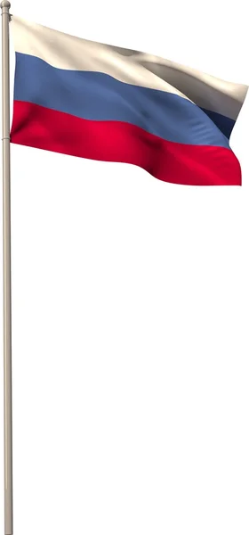 Nationale vlag van Rusland — Stockfoto