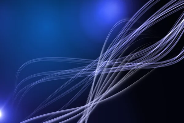 Conception de lumière laser incurvée en bleu — Photo