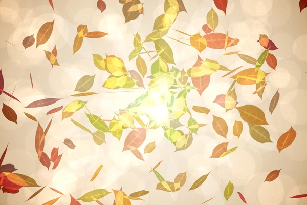 Höstlig bladmönster i varma toner — Stockfoto