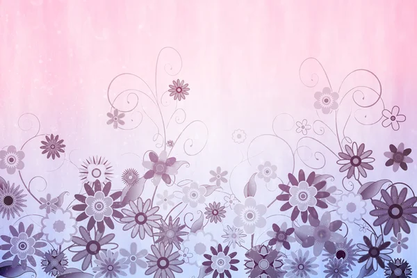 Girly blommönster bakgrund — Stockfoto