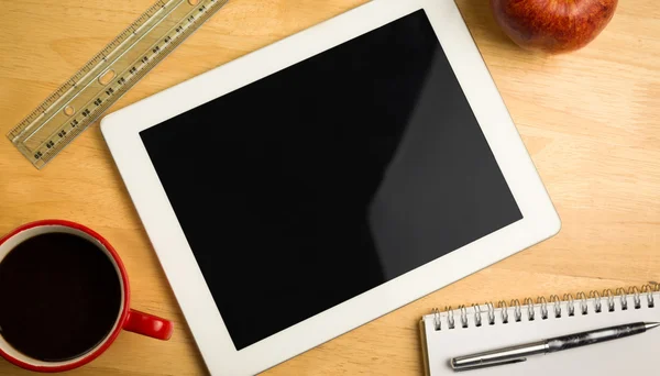 Overhead de tablet digital — Fotografia de Stock