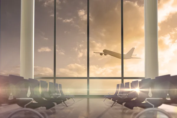 Repülőgép elsuhanó ablak — Stock Fotó