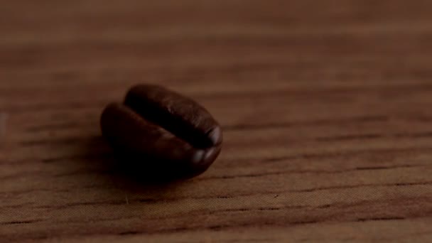 Coffee beans spinning — Stock Video