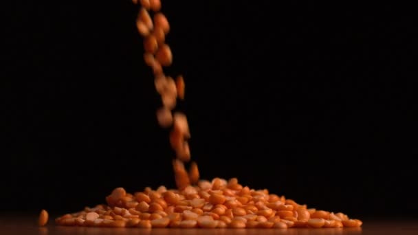 Peanuts pouring — Stock Video