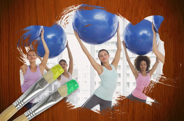 Fitness class at the gym — Stock Photo, Image