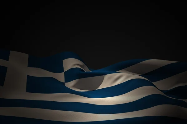 Image composite du drapeau grec agitant — Photo