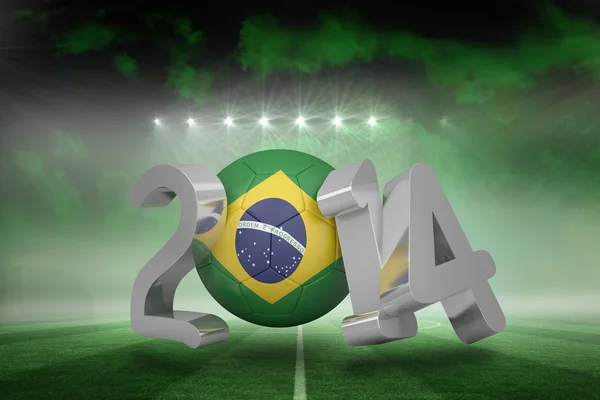 Composite image of brazil world cup 2014 — Stock Photo, Image