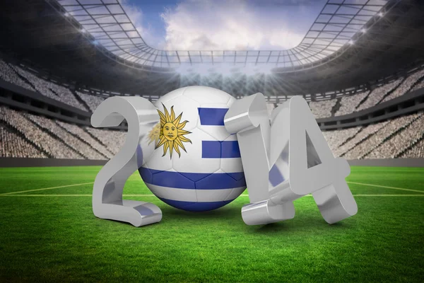Samengestelde afbeelding van uruguay world cup 2014 — Stockfoto