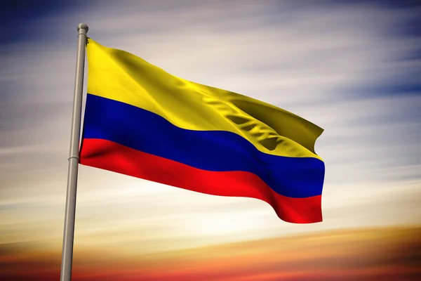 Imagen compuesta de la bandera nacional de Colombia —  Fotos de Stock