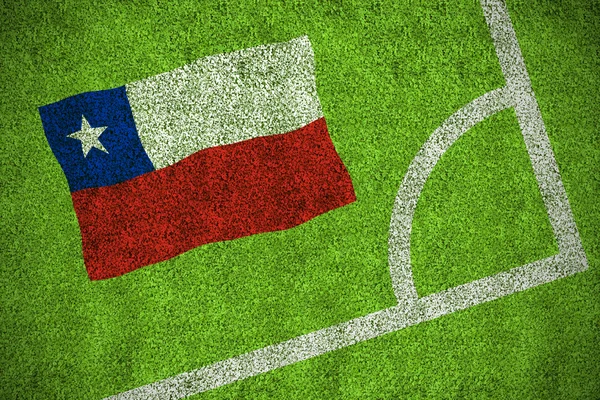 Sammansatt bild av chile flagga — Stockfoto